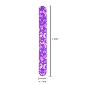 img 2 attached to 🎀 IFUNSON Professional Nail File and Buffers for Women Girls, Natural Emery Boards - 150/150 Grit Colorful, Pack of 12