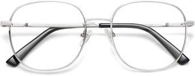 img 4 attached to Stylish SOJOS Blue Light Blocking Glasses for Women: AURORA SJ1137