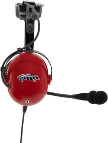 img 1 attached to 🎧 Rugged Air RA250 Red Child Headset: General Aviation, 3.5mm Input Jack, Music Playback, 24dB Noise Reduction