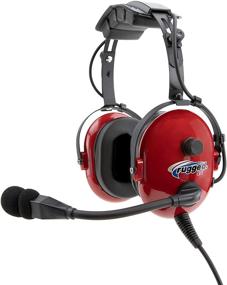 img 3 attached to 🎧 Rugged Air RA250 Red Child Headset: General Aviation, 3.5mm Input Jack, Music Playback, 24dB Noise Reduction