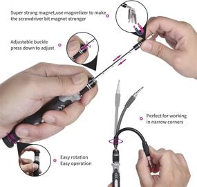 img 1 attached to Ultimate 122-in-1 Computer Repair Kit & Precision Screwdriver Set - Fix iPhone, Xbox, MacBook, Tablet, PS4 | With 101 Magnetic Bits & 21 Pro PC Repair Tools
