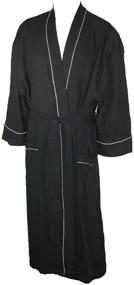 img 3 attached to Waffle Bathrobe 3X Large by Majestic International: Ideal Comfort and Fit for Plus Size Individuals