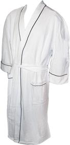 img 4 attached to Waffle Bathrobe 3X Large by Majestic International: Ideal Comfort and Fit for Plus Size Individuals