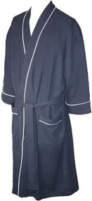 img 2 attached to Waffle Bathrobe 3X Large by Majestic International: Ideal Comfort and Fit for Plus Size Individuals