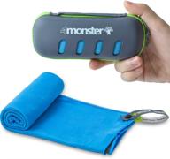 🏖️ 4monster microfiber towel: fast-drying & lightweight for travel, camping, gym, beach, swimming, backpacking, and more! логотип