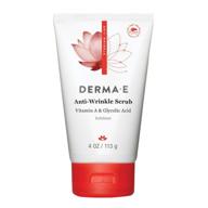 🌟 derma-e anti-wrinkle scrub: glycolic acid exfoliation for youthful skin (4 oz) logo