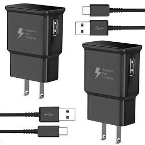 img 4 attached to 💡 Набор адаптивной быстрой зарядки TT&C с длинным кабелем USB Type C (6,6 фута) - совместим с Samsung Galaxy S8/S8 Plus/S9/S10/S10 Plus/S10e/ S20/S20 Plus/S21/S21 Ultra/Note 8/Note 9/Note 10/Note 20 (пакет из 2)