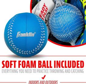 img 2 attached to 🧤 Franklin Sports Teeball Glove - Youth Fielding Glove (Left & Right Handed) - Neo-Grip - Synthetic Leather Baseball Glove (9.0 Inch) - Ready To Play with Ball