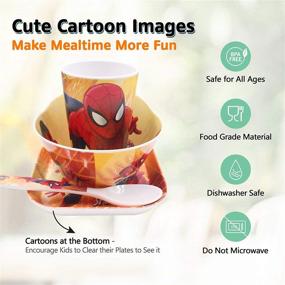 img 2 attached to 🕷 Bringing Fun to Mealtimes with Finex Set Spiderman Meal Matching