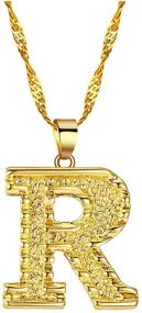 img 4 attached to 🌟 Personalized 18K Gold Filled Initial Necklace for Women - A-Z Alphabet Pendant Gift for Girls