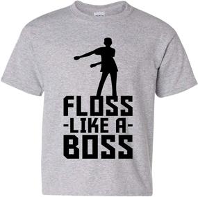 img 4 attached to Youth T-Shirt: Kids Floss Like 🕺 A Boss - Funny Emote Dance, Flossin