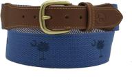 🏆 carolina award winning embroidered men's accessories: charleston belt belts logo