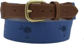 img 4 attached to 🏆 Carolina Award Winning Embroidered Men's Accessories: Charleston Belt Belts