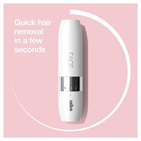 img 1 attached to 🌸 Braun Mini Hair Remover: Gentle & Quick Electric Facial Hair Removal for Women, Perfect Finishing Touch for Upper Lips, Chin & Cheeks | Convenient On-the-Go Solution with Smartlight – Enhance Your Makeup Application