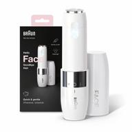 🌸 braun mini hair remover: gentle & quick electric facial hair removal for women, perfect finishing touch for upper lips, chin & cheeks | convenient on-the-go solution with smartlight – enhance your makeup application logo