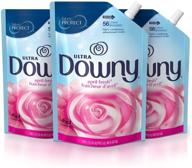 🌸 downy ultra liquid laundry fabric softener: april fresh scent, 168 loads - pack of 3 logo