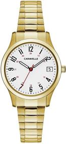 img 4 attached to 🕰️ Часы наручные Caravelle Quartz из нержавеющей стали для женщин