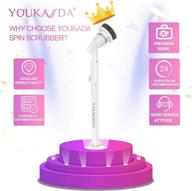 efficient cleaning made easy: youkada electric spin scrubber – 360 cordless tile cleaning brush for home and kitchen (sliver gray) logo