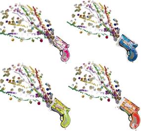 img 4 attached to Allinthree Party Confetti Poppers - Set of 12, Mixed Designs - Ideal for Birthday, Wedding, Graduation, Christmas & More - Easy to Use & Clean
