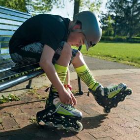 img 2 attached to 🌟 Discover the Ultimate Fun with 5th Element B2-100 Adjustable Kids Recreational Inline Skates