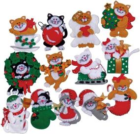 img 1 attached to 🐱 Tobin DW5396 Lots of Kittens Felt Applique Ornaments Kit, 3 by 4-Inch, Set of 13