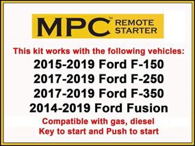 img 3 attached to 🚘 MPC Remote Start for Ford F-150, F-250, F-350, Fusion - Plug & Play - Works with Factory Remotes - No Honk - Gas/Diesel (2015-2019)