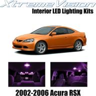 xtremevision внутреннее светодиодное освещение для acura rsx 2002-2006 (10 шт.) инструмент для установки розового внутреннего светодиодного комплекта логотип