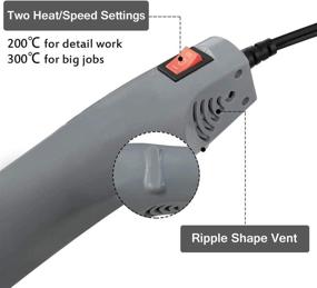 img 2 attached to 🔥 Versatile and Portable Heat Gun: Adjustable Temperature 300W Handheld Gun for DIY Crafts, Shrink Wrapping, Paint Drying, and More!