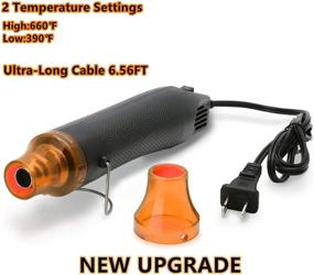 img 3 attached to 🔥 Versatile and Portable Heat Gun: Adjustable Temperature 300W Handheld Gun for DIY Crafts, Shrink Wrapping, Paint Drying, and More!