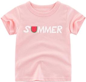 img 1 attached to 🦔 Adorable Hedgehog-themed Toddler T Shirts for Girls - JUNOAI Crewneck Collection