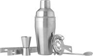 stylish wyndham stainless 5 piece cocktail shaker for mixing drinks with ease логотип