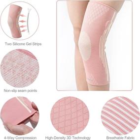 img 1 attached to LIZUTECH Knee Brace: Advanced Support Sleeve for Women, Double-Sided Spring Stabilizers, Ideal for Running, Jump Roping, Meniscus Tears, ACL, MCL, Arthritis, and Tendonitis Relief