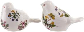 img 1 attached to 🐦 White Portmeirion Botanic Garden Bird Salt & Pepper Shakers