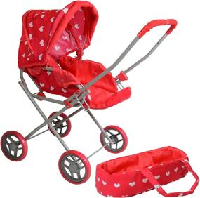 img 4 attached to 👶 Travel Bassinet Stroller: Printed Doll