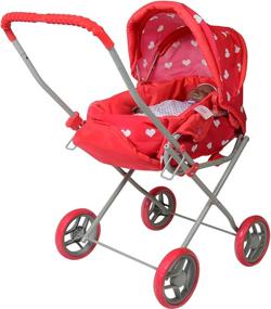 img 3 attached to 👶 Travel Bassinet Stroller: Printed Doll