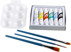 img 2 attached to 🎨 Artlicious - All-in-One Easel Set - Easel Stand, Canvas Panels, Acrylic Paints, Brushes & Palette (15 Piece Set)