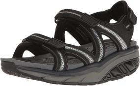 img 4 attached to Stylish and Comfortable: MBT Women's Lila 6 Sport 3 Strap Traditional Rocker Bottom Sandal - Experience the Perfect Blend of Fashion and Function