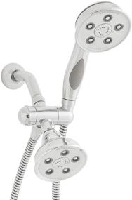 img 4 attached to 🚿 Speakman Caspian Anystream 2-Way Shower Combination, Polished Chrome - 2.5 GPM