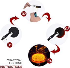 img 2 attached to 🔥 Fast-Lighting Charcoal Tablets for Incense & Shisha - 100 Round Odorless Instant Light Hardwood Coal Disks (33mm)