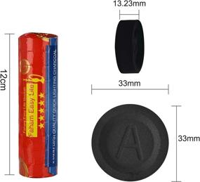 img 3 attached to 🔥 Fast-Lighting Charcoal Tablets for Incense & Shisha - 100 Round Odorless Instant Light Hardwood Coal Disks (33mm)