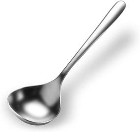 img 4 attached to 🔪 Ultimate Quality: Qualizon Stainless Steel Heavy Spoon - Perfect for Heavy-duty Cooking