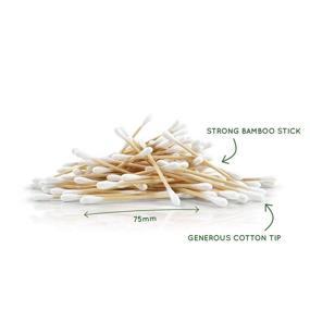 img 2 attached to 🎋 Bamboo Cotton Swab, Eco-Friendly Cotton Buds, Wooden Cotton Swabs, Environmentally-Friendly Packaging, Recyclable & Biodegradable Cotton Buds, Bambaw (Pack of 400)