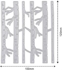 img 3 attached to 🌳 ZbFwmx Forest Tree Metal Cutting Dies Stencil for DIY Scrapbooking Embossing Tool, Paper Cards Album Decoration - Branches Design