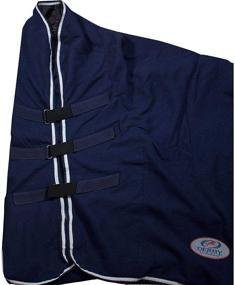 img 3 attached to 🐴 Derby Originals All Season Fleece Cooler for Horses - Sheet, Blanket Liner, and Neck Cover