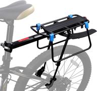 🚲 icocopro universal bike cargo rack: 110 lb capacity touring carrier with fender & quick release adjustable luggage rack logo