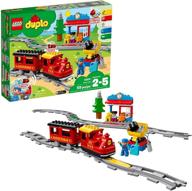 lego duplo steam train 10874 remote-control building blocks set 🚂 - fun & educational birthday gift for toddlers - 59 pieces логотип