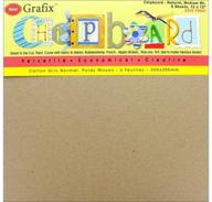 📦 grafix medium weight 12 x 12" natural chipboard sheets, pack of 6 - acid-free crafting supplies for 3d embellishments in papercrafts, cards, mixed media & home decor logo