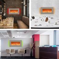 🔥 enhance your home decor with home 13 electric fireplace-wall mounted - 13 backlight colors, adjustable heat, and remote control included - 31 inch by northwest, 31&#34; logo