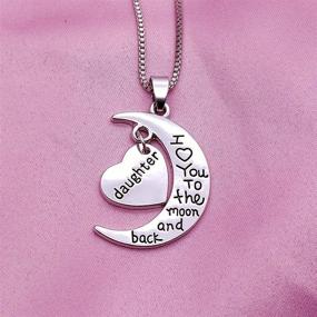 img 2 attached to 🎁 HOFOYA Daughter Necklace: Heartfelt Jewelry Gift from Mom and Dad, Perfect for Birthday or Christmas