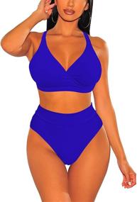 img 2 attached to Viottiset Womens Control Swimsuit Bathing